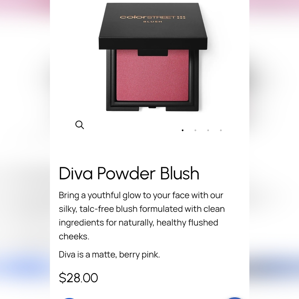 NIB colorstreet diva powder blush